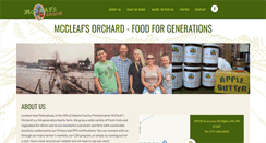 Desktop Screenshot of mccleafsorchard.com