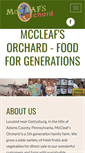 Mobile Screenshot of mccleafsorchard.com